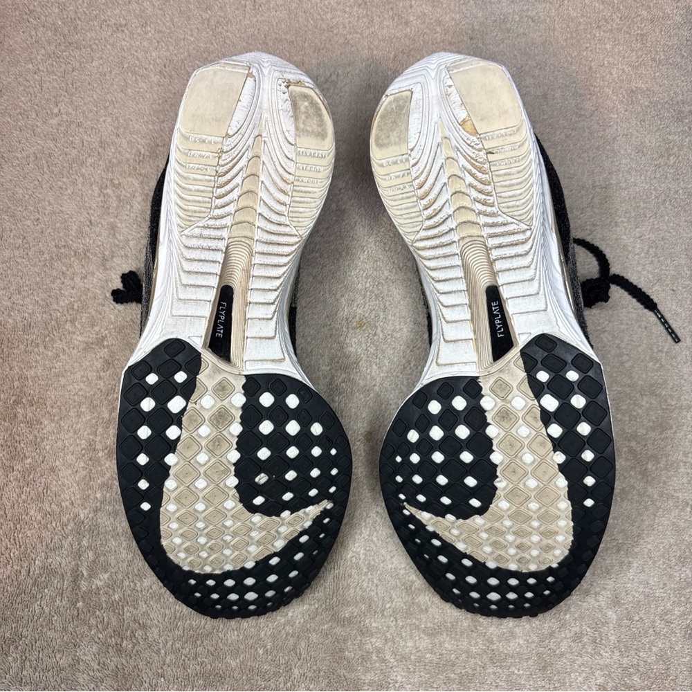 Nike ZoomX VaporFly Next% 3 Womens Size 6.5 Black Metallic Gold Grain - Picture 6 of 8